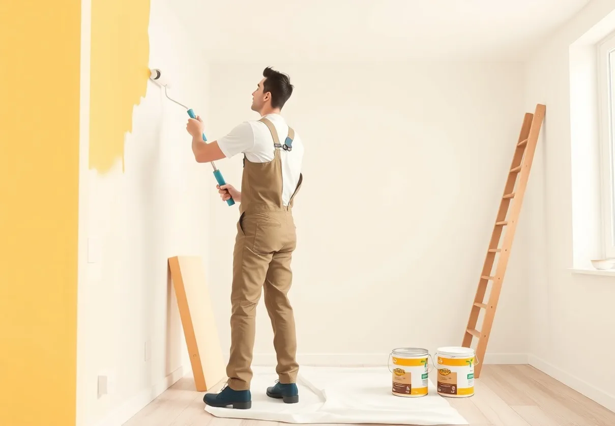 Peintre La Chapelle-Saint-Luc 10600 en intervention sur un chantier